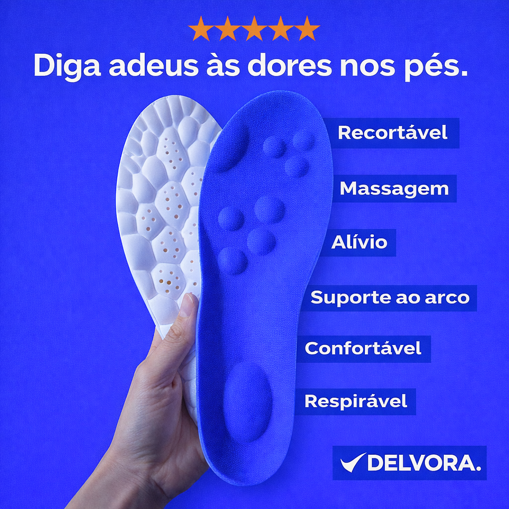 Palmilha Ortopédica Nasa 2.0 Delvora®